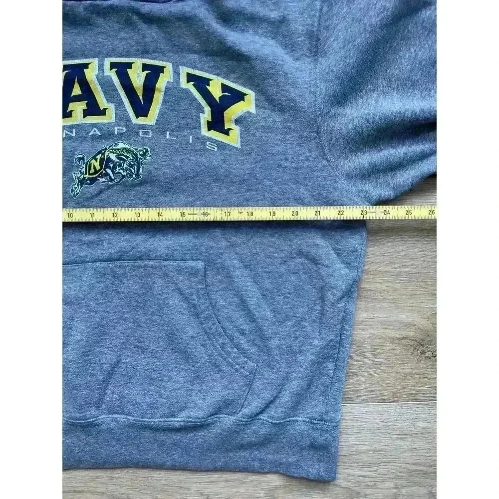 US Navy Annapolis MD Jansport Hoodie Gray Youth XL Military USA - Picture 7 of 9